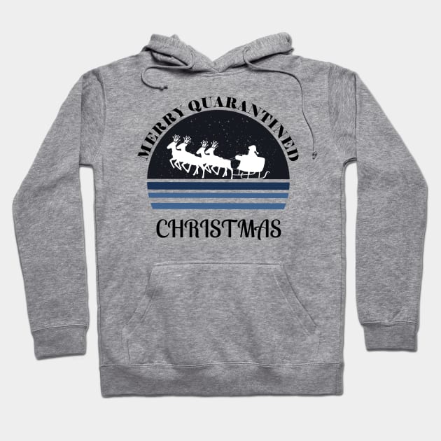 Merry Quarantined Christmas Night Hoodie by NickDsigns